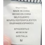 Luxology  Black Midi Dress 3/4 Sleeve Keyhole Back Size M Photo 5