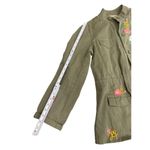Ruff Hewn Womens Military Green Embroidered Cotton Jacket L SKU 7816 Photo 1