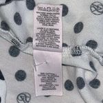 Victoria's Secret Sleep Shirt S White Polka Dot Satin Pajama Top + Eye Mask Photo 3