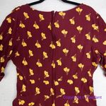 Unique Vintage  X GB Gywnnie Bee Maroon Yellow Midi 0X Heart‎ Balloon Dress Photo 11