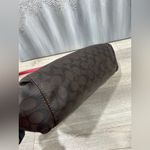 Coach Red Signature Lexy Brown
Shoulder Bag Purse Leather Valentine Photo 5