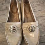 Giani Bernini  Women's Cream Memory Foam Leather Slip On Loafers Flats Size 9.5 Photo 0