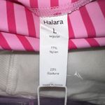 Halara  Womens Pink NEW High 2-in-1 Side Pocket Striped Mini Tennis Skirt Sz‎ L Photo 6
