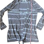 Striped Cardigan Tie Front Chicos Size 2 Large Photo 3
