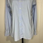 Lands' End 10P Petite Blue Button Down Long Sleeve Photo 3