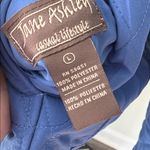 Jane Ashley  Quilted Reversible Blue Plaid Jacket Large Photo 5