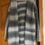 Knox Rose  Women's Blue and White Striped Cardigan Photo 0