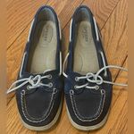 Sperry Women's Top-Sider Blue Leather Angelfish Boat Shoes Tan Size 7.5 STS94002 Photo 1