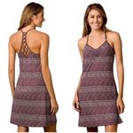 prAna  Elixer Racerback Active Sleeveless Mini Dress with Shelf Bra Womens Medium Photo 2