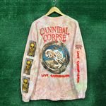 Cannibal Corpse Live Cannibalism Death Metal Band Tie-Dye LS Shirt Extra Large Photo 2