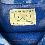 Raks Blue Acid Patch Black Hair Tie Dye Crew Neck Sweatshirt size S Streetwear Photo 6