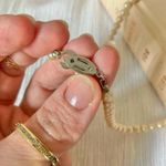 Seashell Peachy Pink Pearl Necklace Vintage “Sorcha” 30” Marquise Elegant Beachy Photo 6