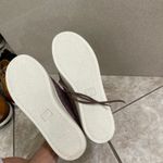 Frye Lena Leather Lace Up Sneakers Mauve Casual Women's Shoess woven sz 9.5M Photo 7