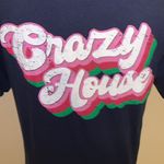 Bella Canvas  Crazy House Paris Texas Western Navy blue short sleeve shirt Photo 4