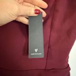 Lulus  NWT glamorous disposition burgundy ruched maxi dress small Photo 3