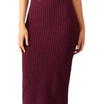 Opening Ceremony Opening Ceremony Dress Women Large Purple Plum Cut Out Thalia Puckered Midi NWT Photo 0