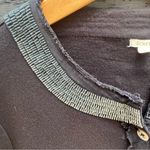 J.Crew Women’s Long Sleeve Black Cotton Beaded Cardigan Size M Classic Photo 2