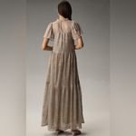 Anthropologie Flutter sleeve mock neck tiered maxi dress Photo 1