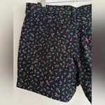 Levi's Levi’s Mid Length Shorts, Floral Print, Black Shorts with Pink Flowers, Size 28 Photo 12
