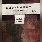 Equipment NWT  Boleyn Floral Sheer Silk Shirt Photo 2