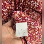 Blue Rain  Floral Red Maxi Dress Open Tie Back Women’s size XL Photo 7