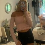 Forever 21 Blush Pink Off The Shoulders Long Sleeve Photo 1