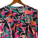 G by Giuliana Tropical Leaf Print Mini Dress Pink Green Orange Boho Resort M Size M Photo 7