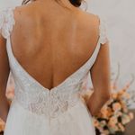 Casablanca Wedding Dress Cayenne White Size 12 Photo 1