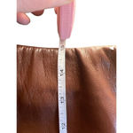 Aritzia - Wilfred Brown Faux Leather mini skirt back zip 2 Photo 1