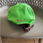 Ralph Lauren Polo by  Bright Green Cap with Pink Emblem Photo 1