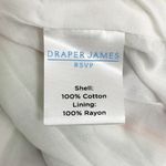 Draper James NWT  RSVP Midi Dress Size Large Off Shoulder Striped Cotton Ruffle Photo 12