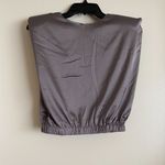 TCEC | NWOT | Satin Muscle Top | S | Light Grey | CT7484 Photo 1
