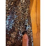 Gracia XL Silver Sequin Skirt Party Cocktail Club NWT FLAW holiday costume Photo 2