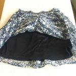 Xhilaration Striped Floral Skater Skirt Pockets Black - Sz Medium Photo 6