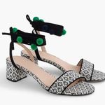 J.Crew NEW  Ikat Ankle Wrap Sandals Women's Size 6.5 Photo 0