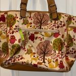 Lily bloom MULTI POCKETED TOTE COLORFUL AND BRIGHT FOREST OWL DESIGN PRELOVED Photo 11