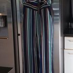 Adelyn Rae 💕💕 Striped Ruffle Jumpsuit NWT Photo 6