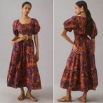 Anthropologie  The Somerset Maxi Dress: Puff-Sleeve Edition Size Medium Floral Photo 2