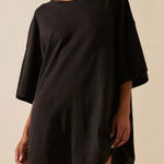 Free People FP BEACH | Essential Extreme Tee Mini Dress Black | Medium Photo 0