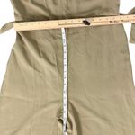 Everlane  Japanese GoWeave Essential Cropped Olive Green Wide Leg Jumpsuit size 6 Photo 4