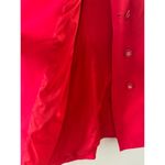 Doncaster  Jacket Women's 6 Red Trench Coat NWT Double Breasted Cotton Belted Photo 4