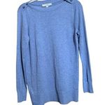 Loft Ann Taylor  Size Small Blue Boatneck Pullover Sweater Jumper Sweatshirt NWT Photo 0