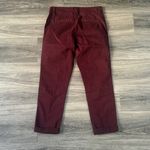 Current/Elliott  Deep Red Pants Size 26 Women’s Zip Pocket Cropped The Encode Photo 2