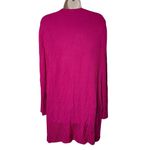 St. John  Ribbed Open Cardigan in Hot Pink Size M Photo 1