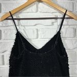 DO+BE  Velvet Sequin Matte Black Dress Size Small Photo 4