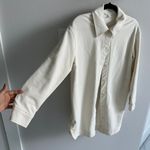COS  Cream Button-Up Oversized Shirt Size XS Photo 4