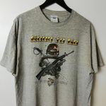 Distressed Vintage 90s Marine Corps Military T Shirt Tennessee River XL Graphic Gray Photo 11