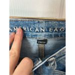 American Eagle high waisted stretchy ripped jeans size 4 blue jeans wide leg Photo 3