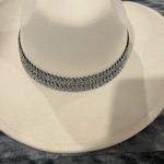 White Cowboy Hat with Silver Accent by C.C Photo 3