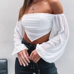 Beginning Boutique  Big Ideas Off Shoulder Top S Photo 6